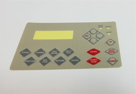 GCC Mercury Controll panel sticker